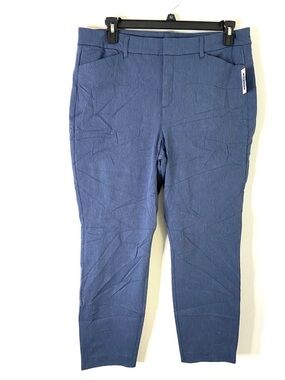 Old Navy Pixie High Rise Secret Slim Pockets Heather Blue Dress Pants NWT